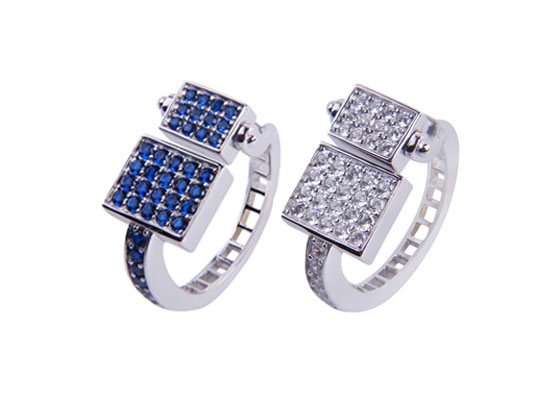 925 Sterling Silver Rings(Pave Setting with CZ)