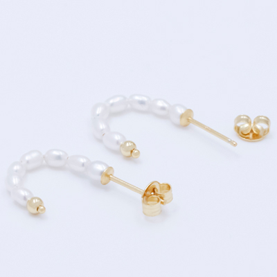 silver and pearl earrings supplier