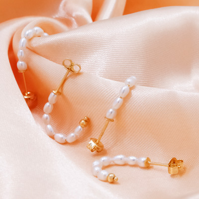 natural pearl earrings women