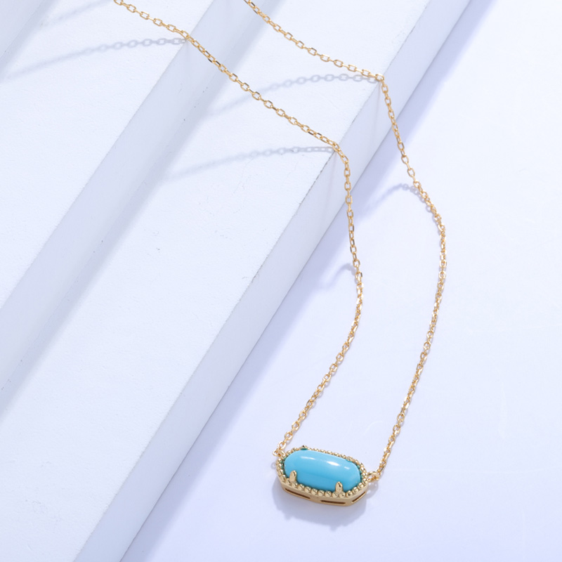 Turquoise Silver Pendant Necklace Manufacturer