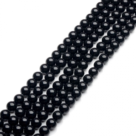 Black Agate Beads with Different Sizes