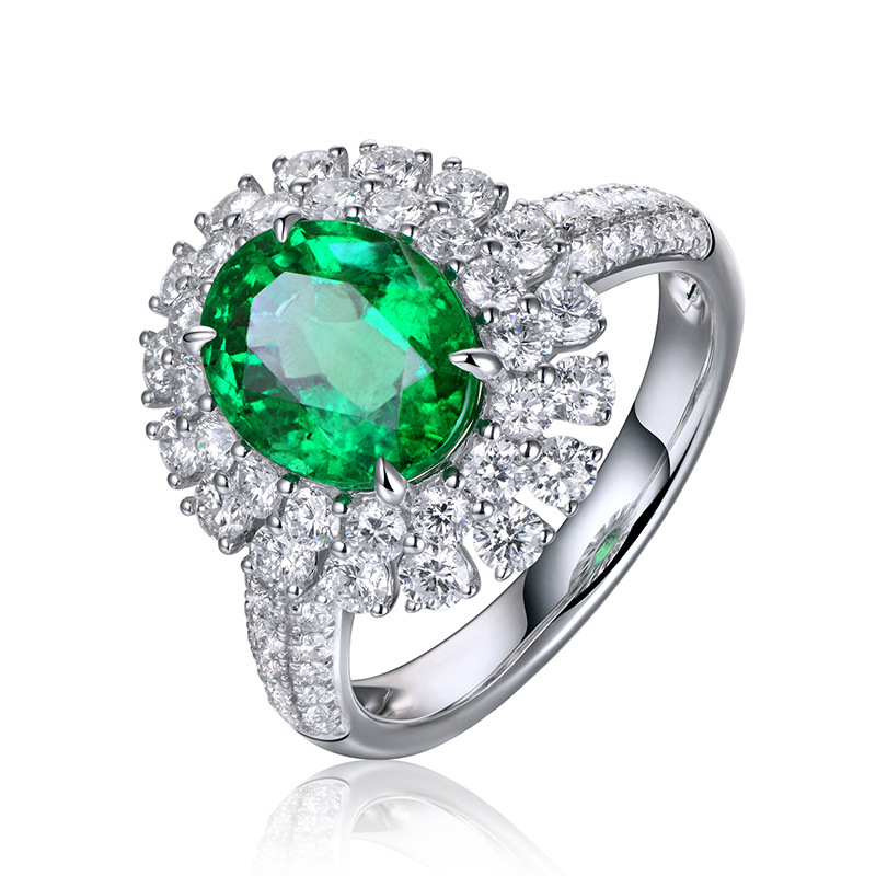 Oval Cut Emerald Fine Jewelry Ring