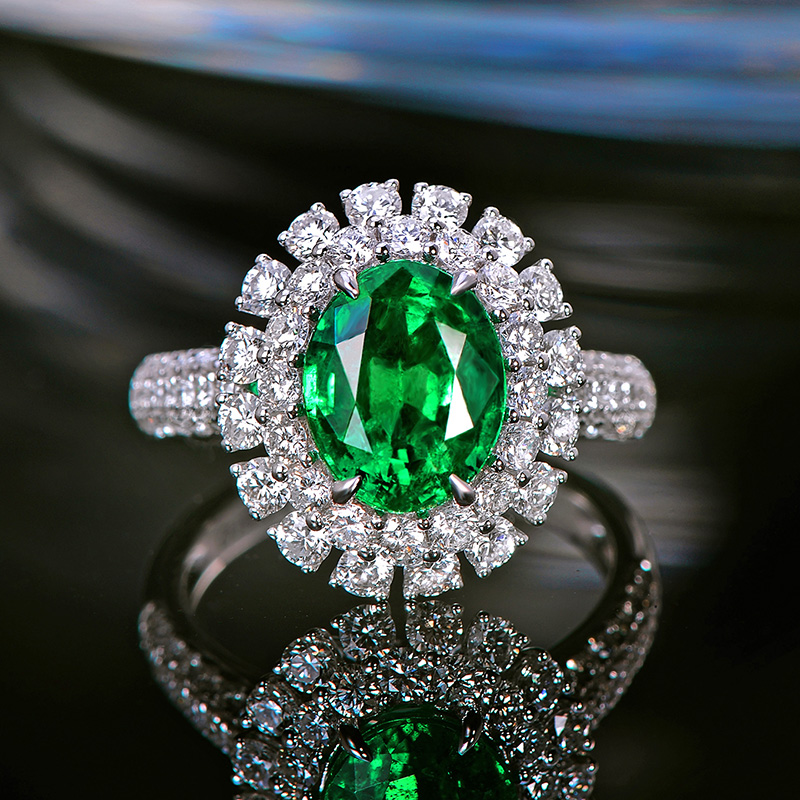 Oval Cut Emerald Fine Jewelry Ring