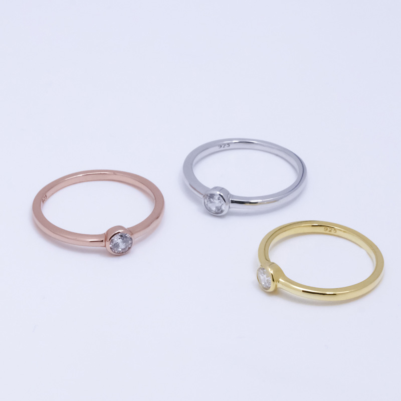 sterling silver gold plated rings