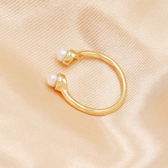 Natural Pearl Promise Ring