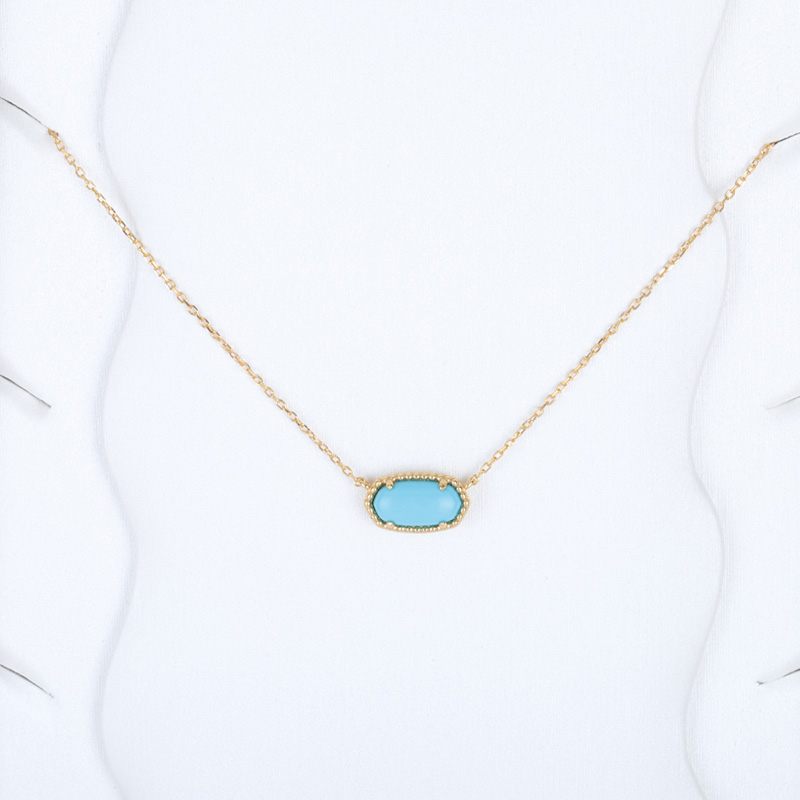 Turquoise Sterling Silver Pendant Necklace
