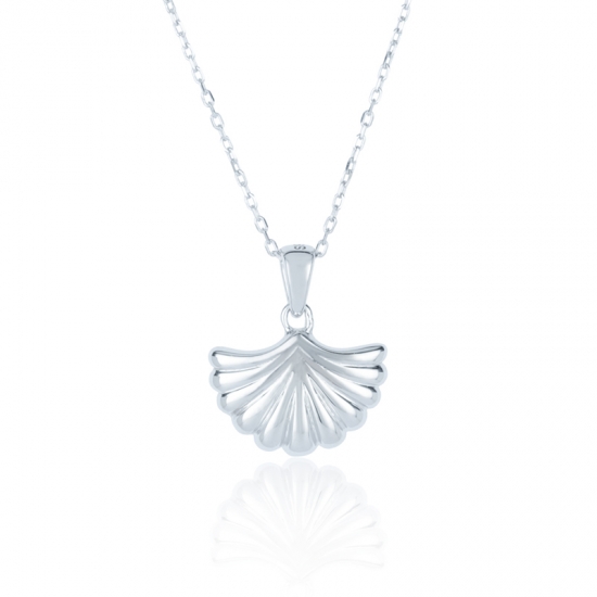 Shell Silver Pendant Necklace