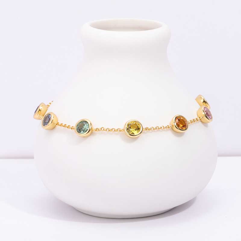 rainbow gemstone bracelets