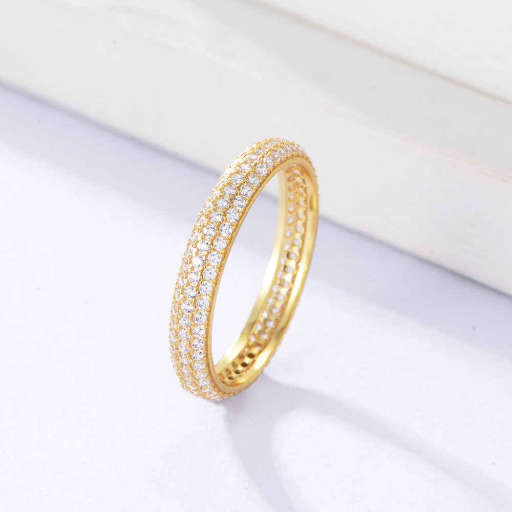 micro pave eternity band