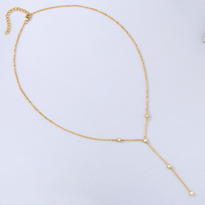 bezel chain necklace