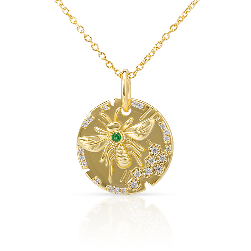 bee pendant necklace