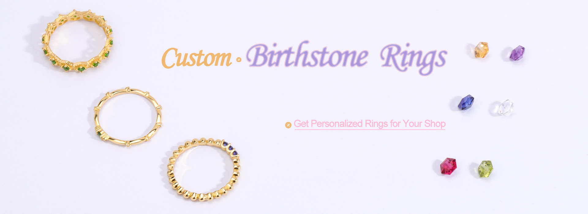 custom birthstone rings, personalized birthstone rings, china jewelry manufacturers